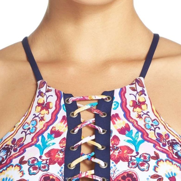 Nanette Lepore Festival Stargazer Lace-up Top NWT - Picture 6 of 8